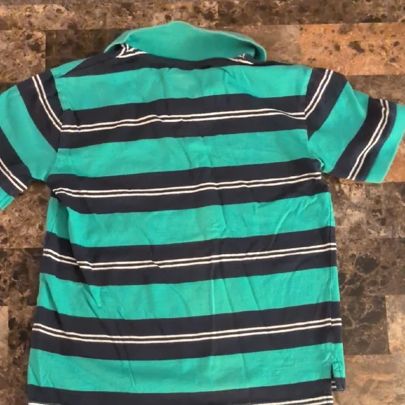 Cherokee Navy and Teal Striped Kids Polo Set - Picture 6 of 7